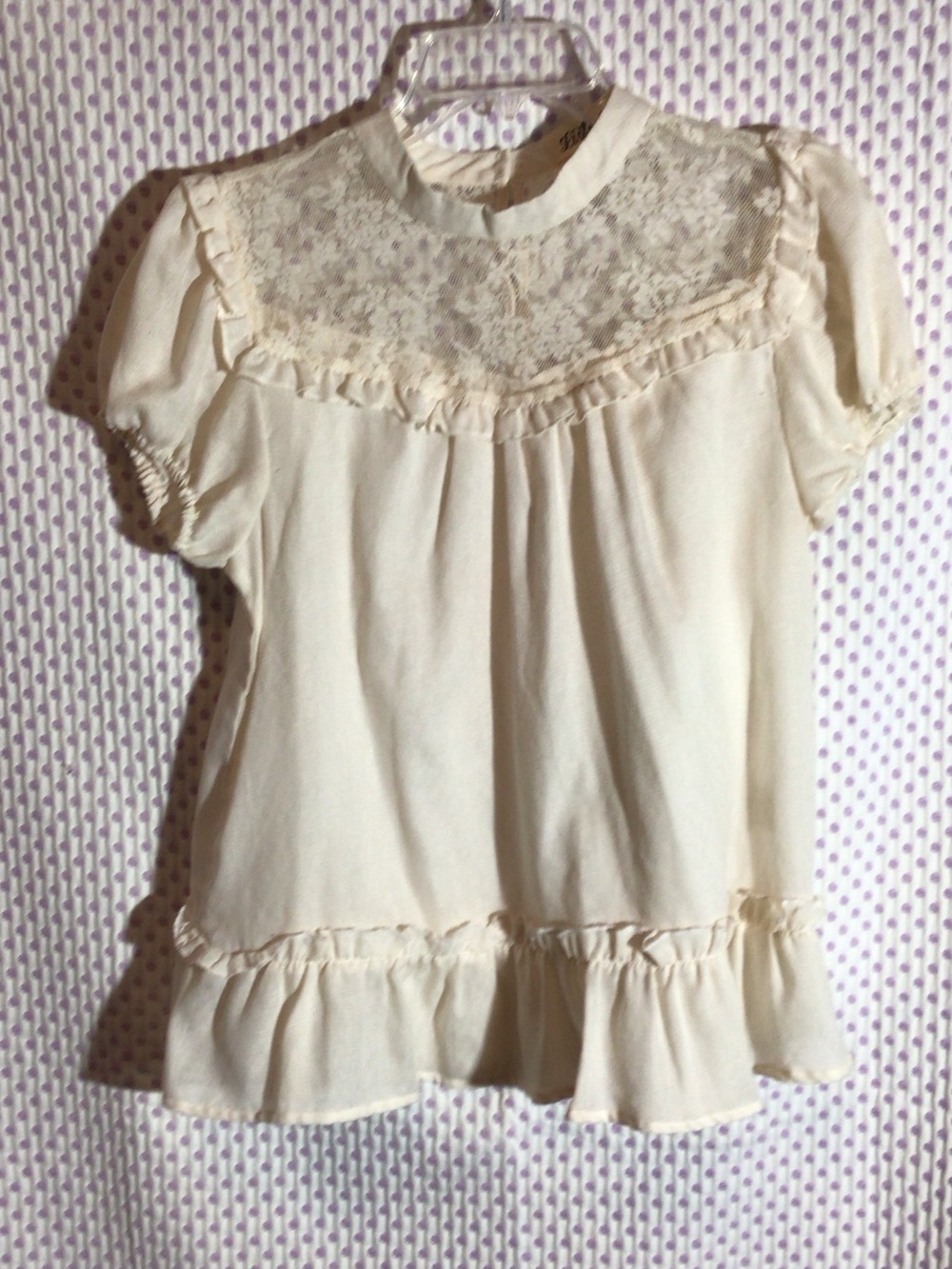 Listicle Cream Blouse